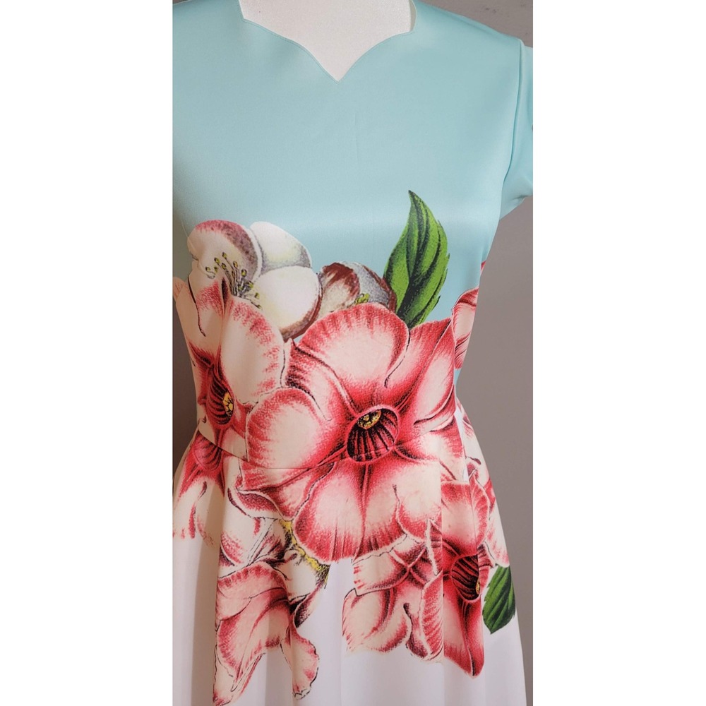 TED BAKER Fit & Flare Floral Dress - Picture 4 of 8